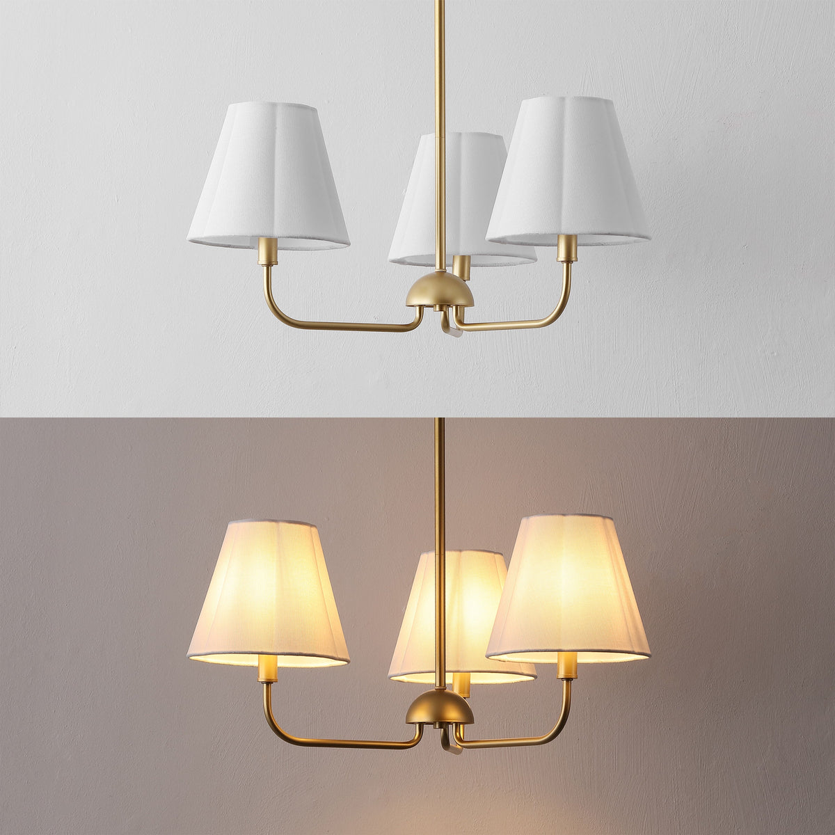 Pauline Coastal Contemporary Adjustable Swooping Arm Candle-Style Metal LED Chandelier