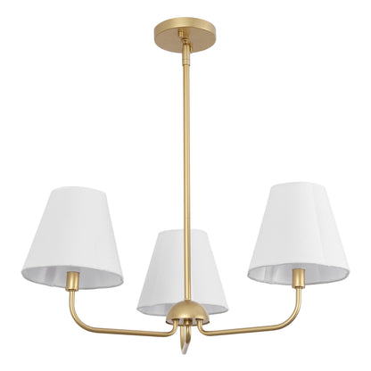 Pauline Coastal Contemporary Adjustable Swooping Arm Candle-Style Metal LED Chandelier