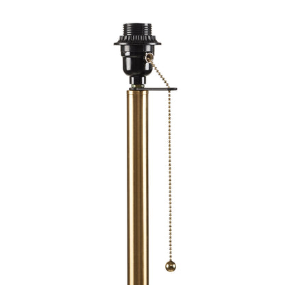 Samira Textured Ceramic Floor Lamp with Fluted Fabric Shade