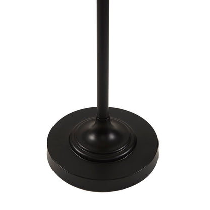 Samira Textured Ceramic Floor Lamp with Fluted Fabric Shade